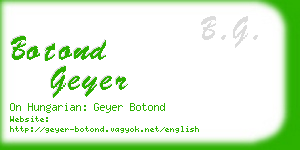 botond geyer business card